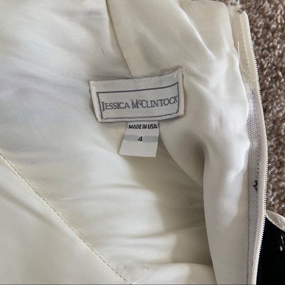 White & Black Victorian Gothic Dress - Picture 8 of 15